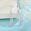 imageLeverback Earrings 925 Sterling Silver Infinity Dangle Drop Earrings Birthstone Earrings Twisted Jewelry Gifts for Women04 April  Simulated Diamond