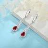 imageLeverback Earrings 925 Sterling Silver Infinity Dangle Drop Earrings Birthstone Earrings Twisted Jewelry Gifts for Women07 July  Ruby