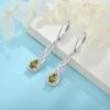 imageLeverback Earrings 925 Sterling Silver Infinity Dangle Drop Earrings Birthstone Earrings Twisted Jewelry Gifts for Women08 August  Peridot