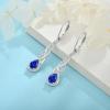 imageLeverback Earrings 925 Sterling Silver Infinity Dangle Drop Earrings Birthstone Earrings Twisted Jewelry Gifts for Women09 September  Sapphire