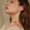 imagePearl Drop Earrings Dangling 925 Sterling Silver Emerald Cut Leverback Earrings Birthstone Jewelry for Women09 September  Sapphire