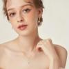 image18K Yellow Gold Plated Freshwater Pearl Jewelry Set for Women 925 Sterling Silver Infinity Pearl Necklace and Dangle Drop Leverback Earrings Set