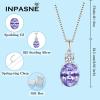 imageAlexandrite Jewelry Set for Women 925 Sterling Silver Oval Cut Necklace Dangle Drop Leverback Earrings June Birthstone Jewelry for Her