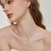 imageCitrine Jewelry Set for Women 925 Sterling Silver Oval Cut Necklace Dangle Drop Leverback Earrings November Birthstone Jewelry for Her