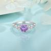 imageEngagement Ring for Women 925 Sterling Silver Promise Wedding Anniverasry Eternity Ring for Her Size 51003 February  Amethyst
