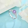 imageEngagement Ring for Women 925 Sterling Silver Promise Wedding Anniverasry Eternity Ring for Her Size 51003 February  Amethyst