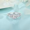 imageEngagement Ring for Women 925 Sterling Silver Promise Wedding Anniverasry Eternity Ring for Her Size 51004 April  Simulated Diamond