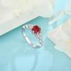 imageEngagement Ring for Women 925 Sterling Silver Promise Wedding Anniverasry Eternity Ring for Her Size 51007 July  Ruby