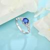 imageEngagement Ring for Women 925 Sterling Silver Promise Wedding Anniverasry Eternity Ring for Her Size 51009 September  Sapphire