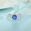 imageEngagement Ring for Women 925 Sterling Silver Promise Wedding Anniverasry Eternity Ring for Her Size 51009 September  Sapphire
