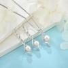 imageFreshwater Pearl Necklace for Women 925 Sterling Silver Infinity Pendant Necklace Pearl Jewelry Gifts for HerWhite Gold Plated