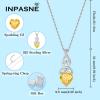 imageInfinity Celtic Knot Jewelry Set for Women 925 Sterling Silver Irish Necklace Citrine Dangle Drop Leverback Earrings and Bracelet November Birthstone Jewelry Gifts for Her