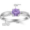 imageInfinity Promise Ring for Her 925 Sterling Silver Birthstone Engagement Ring Wedding Eternity Anniversary Statement Ring for Women03 February  Amethyst
