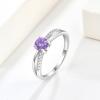imageInfinity Promise Ring for Her 925 Sterling Silver Birthstone Engagement Ring Wedding Eternity Anniversary Statement Ring for Women03 February  Amethyst