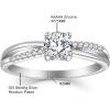 imageInfinity Promise Ring for Her 925 Sterling Silver Birthstone Engagement Ring Wedding Eternity Anniversary Statement Ring for Women04 April  Simulated Diamond