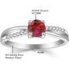 imageInfinity Promise Ring for Her 925 Sterling Silver Birthstone Engagement Ring Wedding Eternity Anniversary Statement Ring for Women07 July  Ruby
