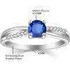imageInfinity Promise Ring for Her 925 Sterling Silver Birthstone Engagement Ring Wedding Eternity Anniversary Statement Ring for Women09 September  Sapphire