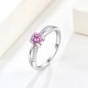 imageInfinity Promise Ring for Her 925 Sterling Silver Birthstone Engagement Ring Wedding Eternity Anniversary Statement Ring for Women10 October  Pink Tourmaline