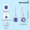 imagePrincess Cut Jewelry Set 925 Sterling Silver Tanzanite Earrings Dangle Drop Leverback December Birthstone Necklace and Bracelet Jewelry Gifts for Women
