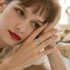 imagePromise Ring for Women 925 Sterling Silver Princess Cut Halo Birthstone Ring for Her Brides Wife Size 51005 May  Emerald