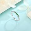 imageStackable Eternity Ring for Women 925 Sterling Silver Baguette Cut Birthstone Ring for Her Size 51005 May  Emerald