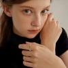 imageStackable Eternity Ring for Women 925 Sterling Silver Baguette Cut Birthstone Ring for Her Size 51005 May  Emerald