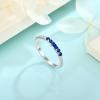 imageStackable Eternity Ring for Women 925 Sterling Silver Baguette Cut Birthstone Ring for Her Size 51009 September  Sapphire