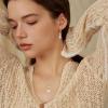 imagePearl Jewelry Set 925 Sterling Silver Citrine Necklace Earrings Emerald Cut November Birthstone Jewelry Gifts for Her