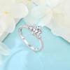 imagePromise Ring for Her 925 Sterling Silver Engagement Ring Wedding Anniversary Eternity Ring for Women Brides Size 510