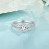 imageWedding Ring for Women 925 Sterling Silver Promise Engagement Anniverasry Eternity Ring for Her Brides Wife Size 510