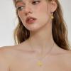 imageTeardrop Jewelry Set for Women 925 Sterling Silver Citrine Necklace Dangle Drop Leverback Earrings November Birthstone Jewelry Gifts for Her