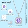 imagePrincess Cut Jewelry Set 925 Sterling Silver Alexandrite Earrings Dangle Drop Leverback June Birthstone Necklace and Bracelet Jewelry Gifts for Women