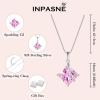 imageSquare Princess Cut Necklace 925 Sterling Silver Solitaire Pendant Necklace Birthstone Jewelry Gifts for Women