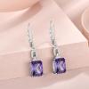 imageEmerald Cut Earrings 925 Sterling Silver Baguette Birthstone Dangle Drop Leverback Earrings Jewelry Gifts for Women02 February  Amethyst