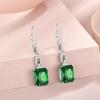 imageEmerald Cut Earrings 925 Sterling Silver Baguette Birthstone Dangle Drop Leverback Earrings Jewelry Gifts for Women05 May  Emerald