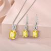 imageEmerald Cut Earrings 925 Sterling Silver Baguette Birthstone Dangle Drop Leverback Earrings Jewelry Gifts for Women11 November  Citrine