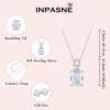 imageEmerald Cut Necklace 925 Sterling Silver Baguette Birthstone Pendant Necklace Jewelry Gifts for Women04 April  Simulated Diamond