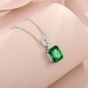 imageEmerald Cut Necklace 925 Sterling Silver Baguette Birthstone Pendant Necklace Jewelry Gifts for Women05 May  Emerald