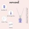 imageEmerald Cut Necklace 925 Sterling Silver Baguette Birthstone Pendant Necklace Jewelry Gifts for Women06 June  Alexandrite