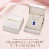 imageEmerald Cut Necklace 925 Sterling Silver Baguette Birthstone Pendant Necklace Jewelry Gifts for Women12 December  Tanzanite