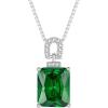 imageEmerald Cut Necklace 925 Sterling Silver Baguette Birthstone Pendant Necklace Jewelry Gifts for Women05 May  Emerald
