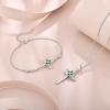 imageCross Bracelet for Women 925 Sterling Silver Infinity Butterfly Birthstone Link Bracelet Crucifix Religious Jewelry for Her05 May  Emerald