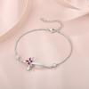 imageCross Bracelet for Women 925 Sterling Silver Infinity Butterfly Birthstone Link Bracelet Crucifix Religious Jewelry for Her07 July  Ruby