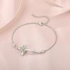 imageCross Bracelet for Women 925 Sterling Silver Infinity Butterfly Birthstone Link Bracelet Crucifix Religious Jewelry for Her08 August  Peridot