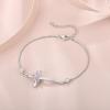 imageCross Bracelet for Women 925 Sterling Silver Infinity Butterfly Birthstone Link Bracelet Crucifix Religious Jewelry for Her10 October  Pink Tourmaline
