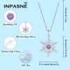 imageSnowflake Necklace for Women 925 Sterling Silver Christmas Pednant Necklace Birthstone Jewelry Gifts for Her02 February  Amethyst