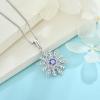 imageWomen Snowflake Necklace 925 Sterling Silver Snowflake Pendant Necklace Birthstone Jewelry Christmas Gifts for Her12 December  Tanzanite