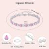 imageBirthstone Tennis Bracelet for Women 925 Sterling Silver Pear Shaped Gemstone Jewelry Gifts for Her