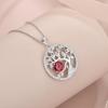 imageTree of Life Necklace 925 Sterling Silver Family Tree Pendant Birthstone Jewelry Gifts for Women01 January  Garnet