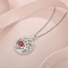 imageTree of Life Necklace 925 Sterling Silver Family Tree Pendant Birthstone Jewelry Gifts for Women01 January  Garnet